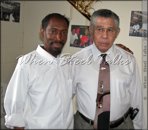 Khalick J. Hewitt (left) - with Ellie Mannette