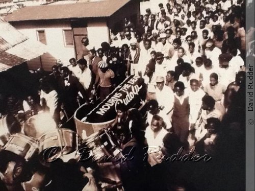 The funeral of Desperadoes' Rudolph Charles