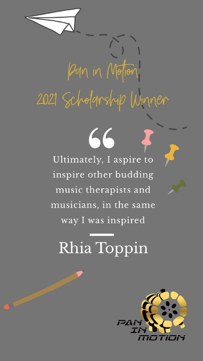 Pan in Motion 2021 Scholarship Winner