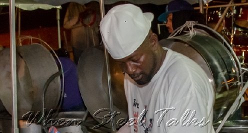 Panist Wade “Selassie” Simmons of D'Radoes Steel Orchestra