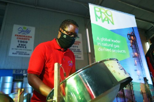 Player at Proman Starlift Steel Orchestra