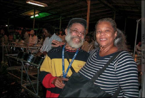 Opera singer Anne Fridal (right) with the late Clive Bradley