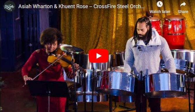 Violist Asiah Wharton and panist Khuent Rose